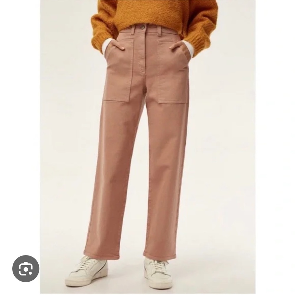 Aritzia Wilfred Free Modern Utility Pant Terracotta